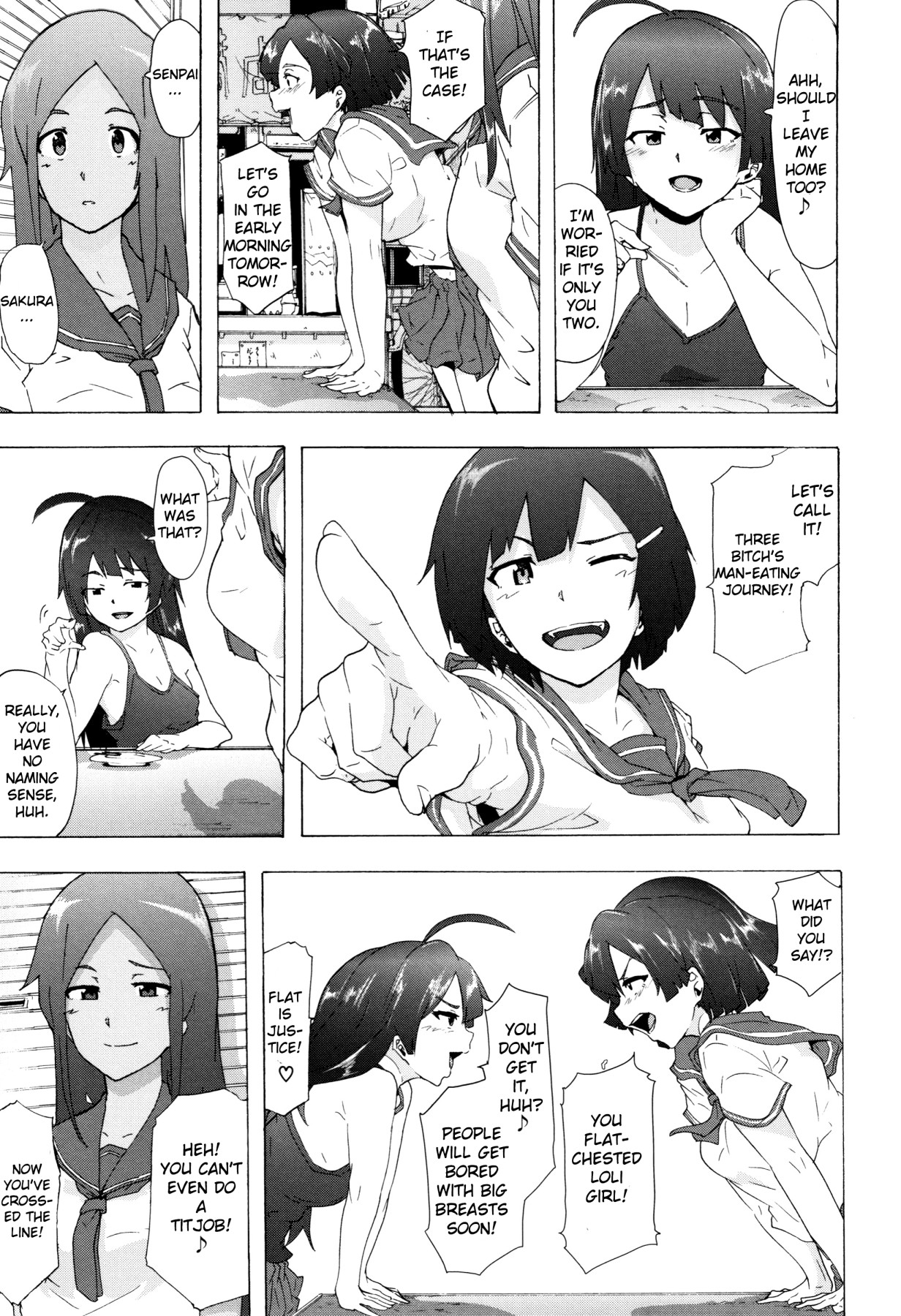 Hentai Manga Comic-Bitches Journey Ch.1-3-Read-33